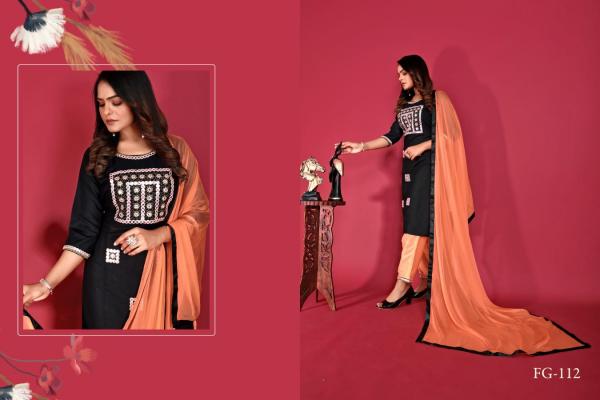 Fg Elise Casual Kurti With Bottom Dupatta Collection
